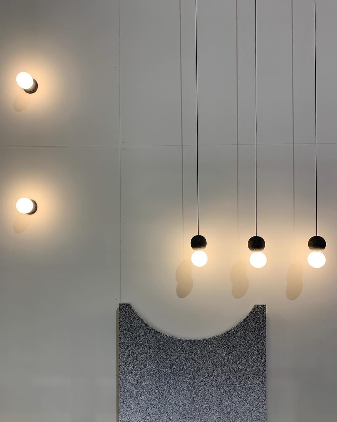 Lustra Wall Lamp Concrete Opal Glass-Neutral Decor