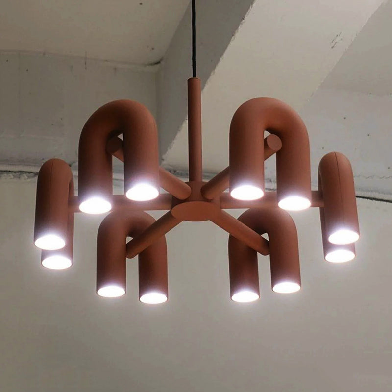 Arisha Modern Pendant Light Linear with 3 U-Shaped Light - Neutral Decor