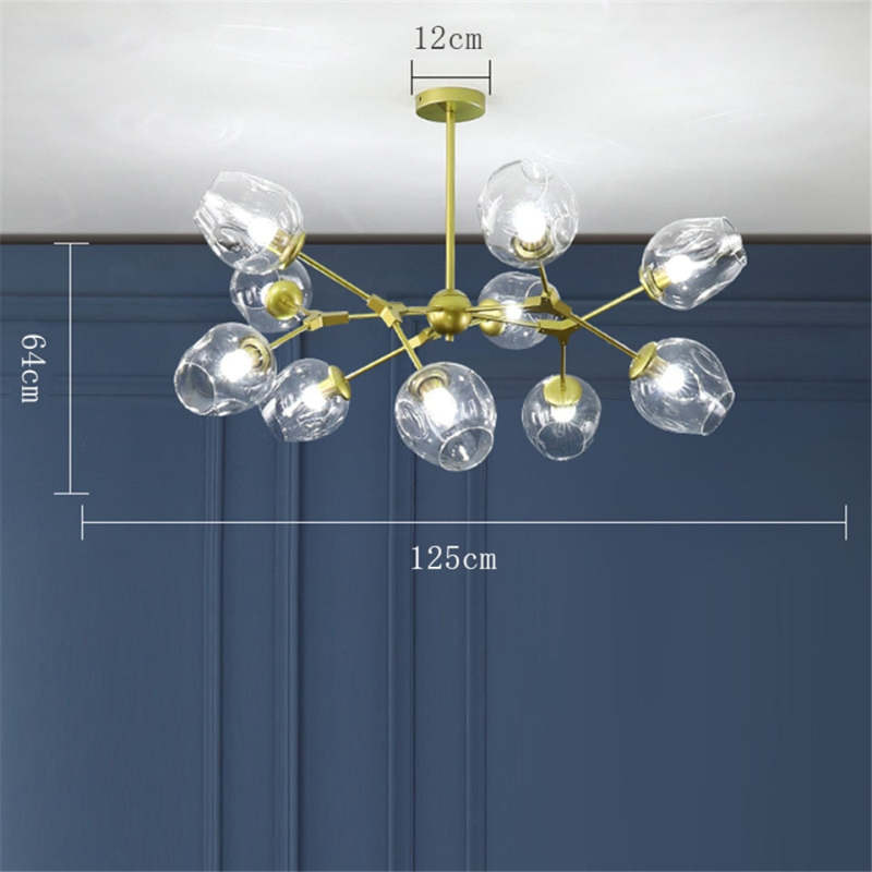 Valentina Modern Bubble Metal Pendant Light, Black/Gold - Neutral Decor