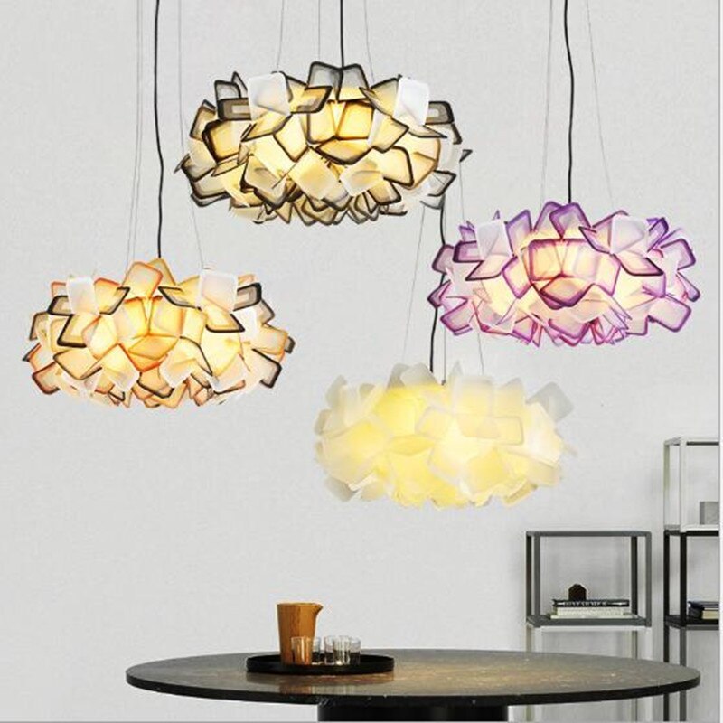 Arisha Modern Multicolour Decorative Flower Acrylic Pendant Light - Neutral Decor
