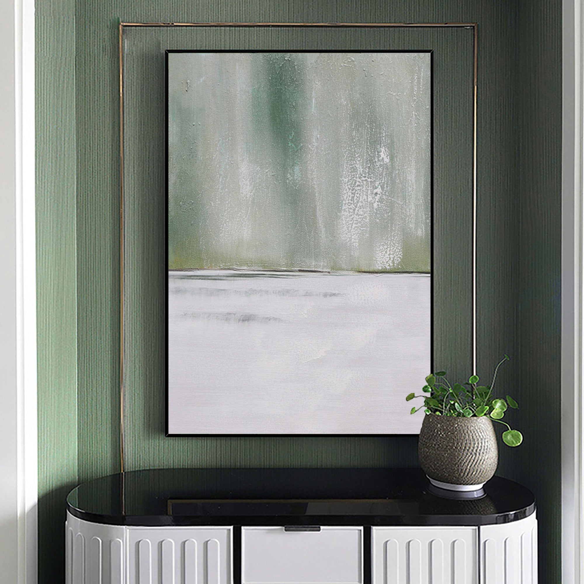 Abstract Green Painting ABAV161 - Neutralighting