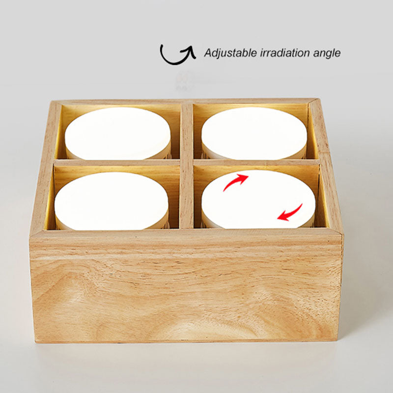 Muto Ceiling Light No Main Light, Wood - Neutral Decor
