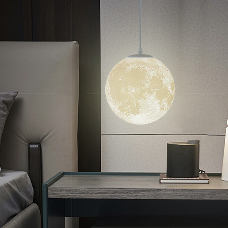 Arisha Modern Fancy Moon Pendant Lamp Ornaments for Dining Room & Bedroom - Neutral Decor