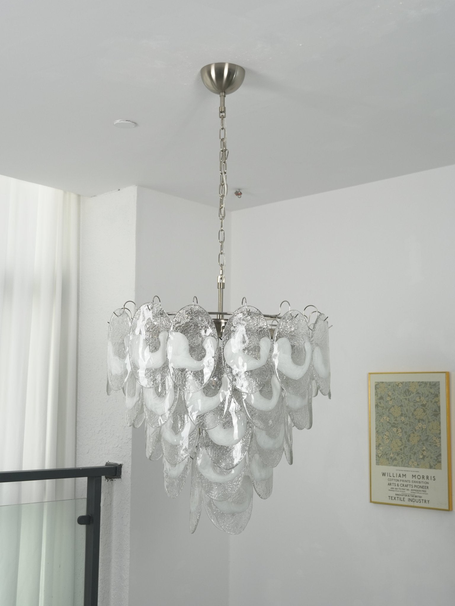 Jord Elegant Murano Glass Chandelier-Neutral Decor