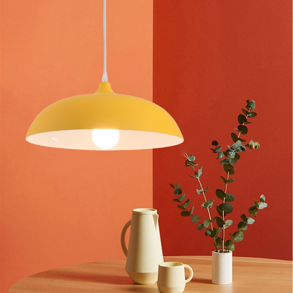 Valentina Macaroon Colorful Dome Shape Pendant Light - Neutral Decor