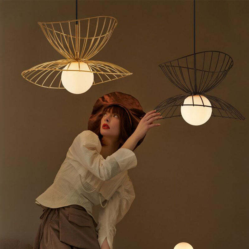 Ritta Pendant Light Modern, Metal, Gold/Black, Kitchen Island - Neutral Decor