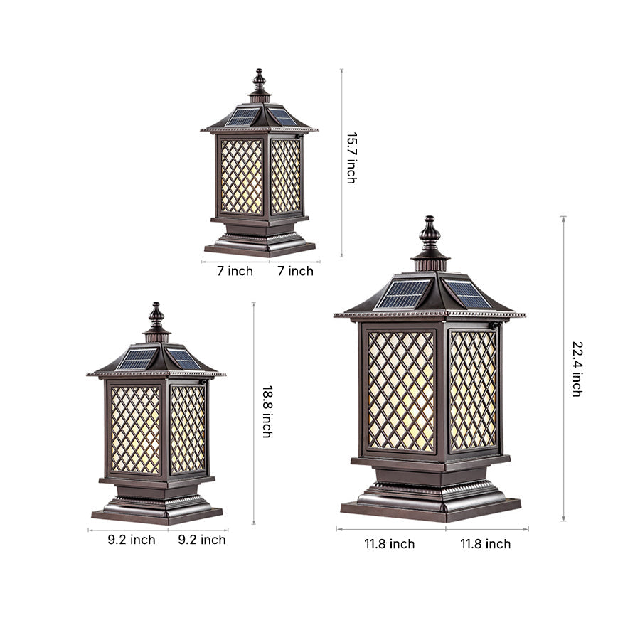 Jeroe Three Color Temperature Outdoor Pillar Light