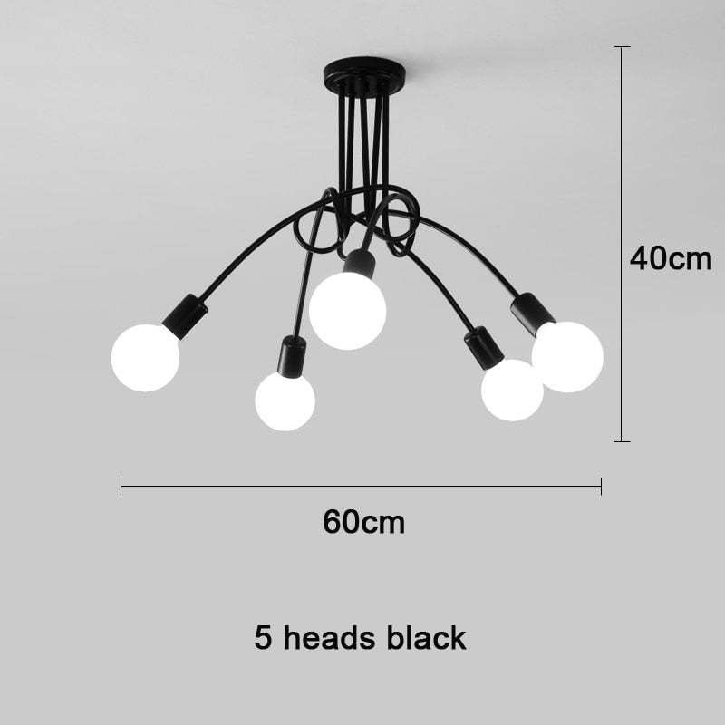 Arisha Modern Linear Curve Metal Ceiling Light, Dining Room/Living Room - Neutral Decor