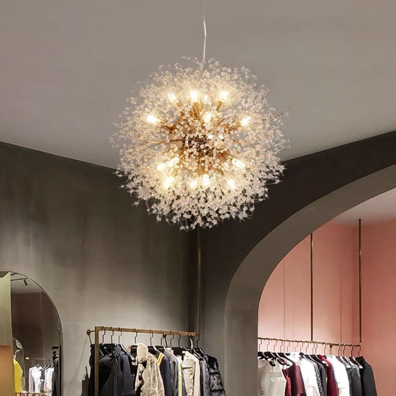 Arisha Elegant Dandelion Minimalist Luxury Pendant Light, Gold/Chorme - Neutral Decor