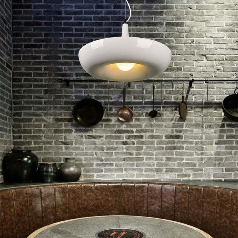 Ritta Modern Metal Lacquer Round Pendant Light - Neutral Decor