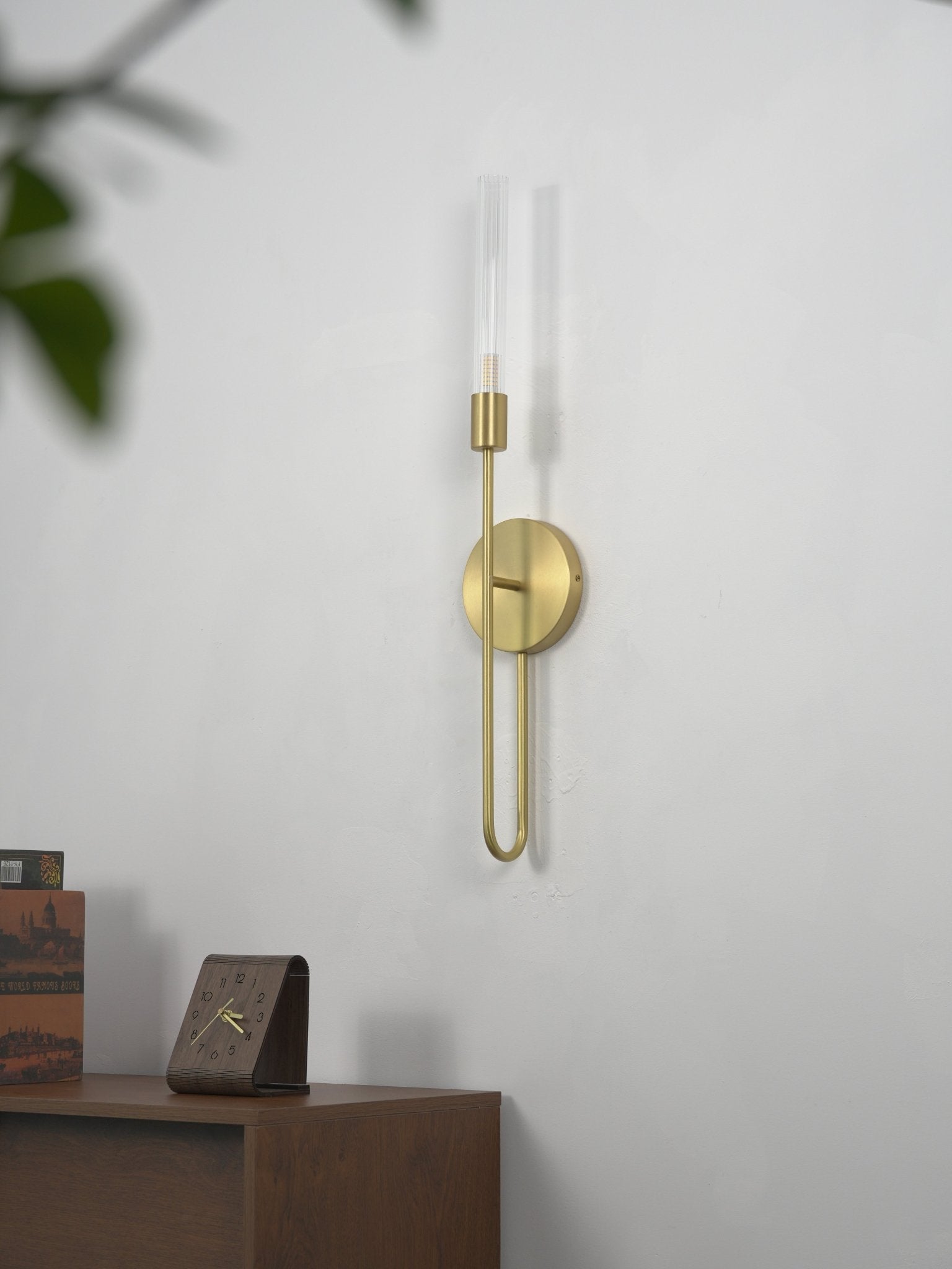 Zedro Slim Glass Indoor Wall Lamp-Neutral Decor
