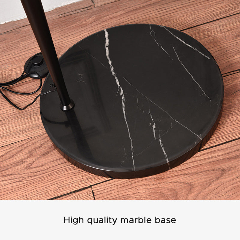 Avi Modrn Fishing Rod Metal Floor Lamp, Black - Neutral Decor