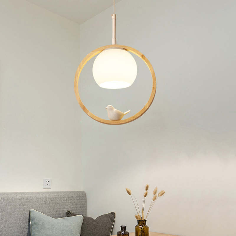 Arisha Wood Bird Aisle Pendant Light Staircase Porch Light - Neutral Decor