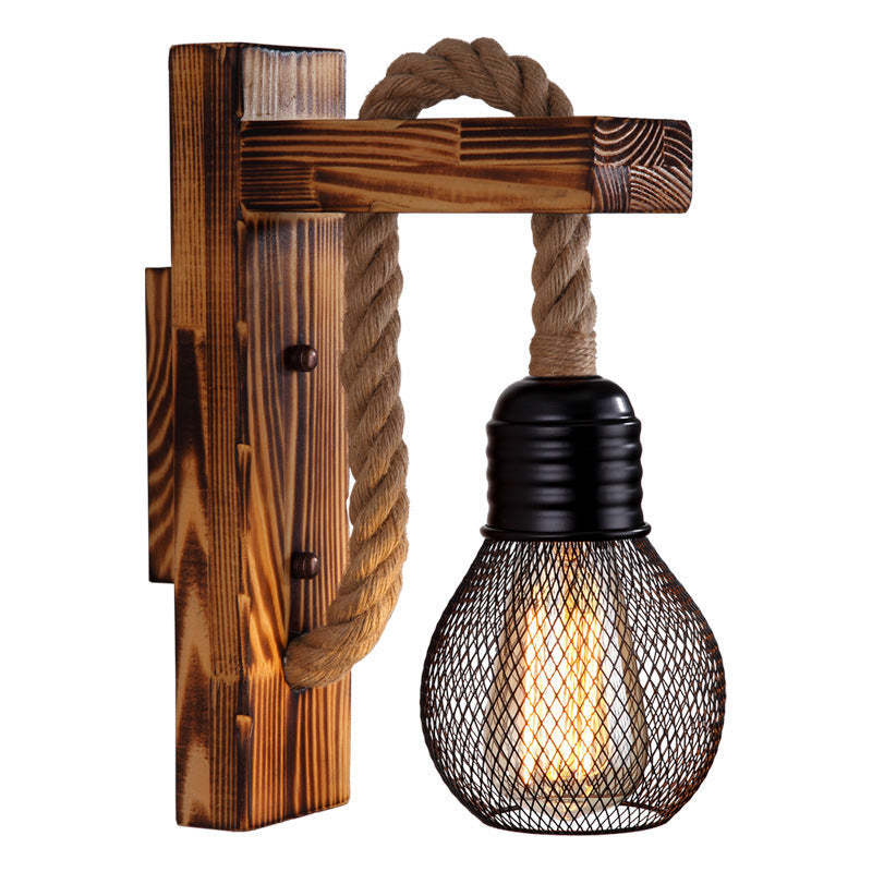 Silva Solid Wood Wall Lamp for Hallway & Living Room - Neutral Decor