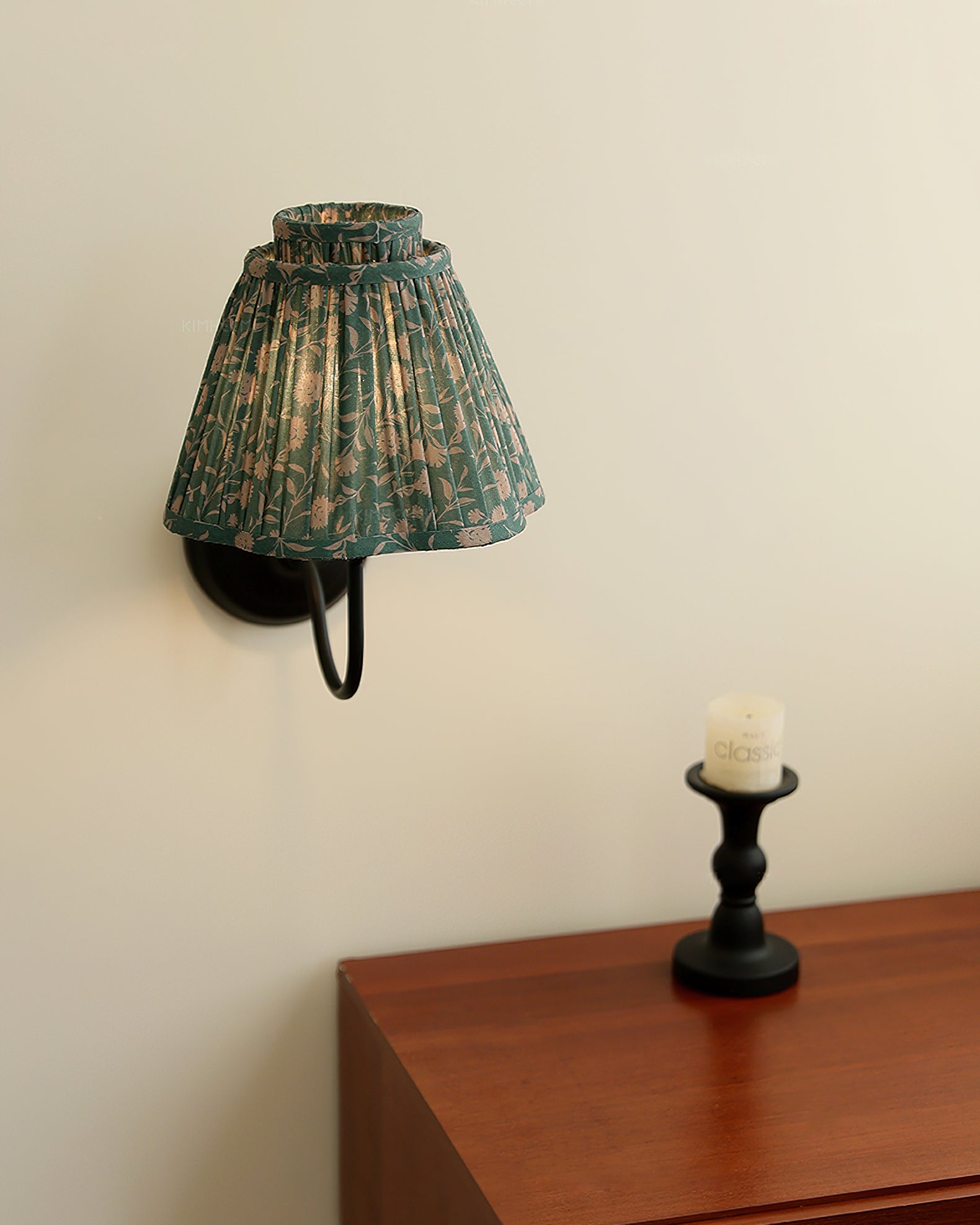 Lifestyle image showing the wall light in a hallway setting.