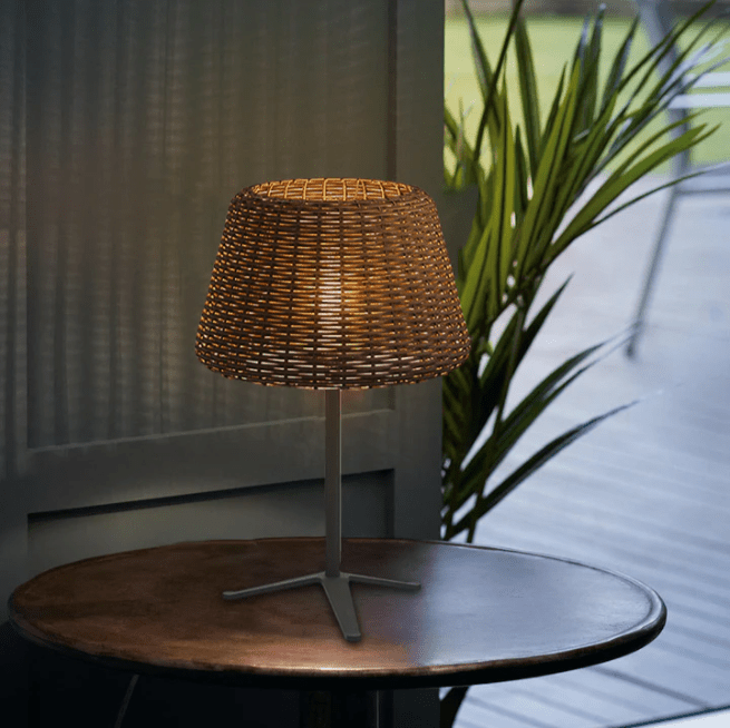Jocelyn Elegant Rattan Outdoor Floor Lamp Pendant Light