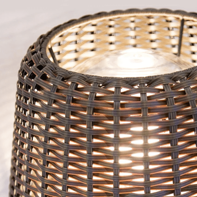 Jocelyn Elegant Rattan Outdoor Floor Lamp Pendant Light