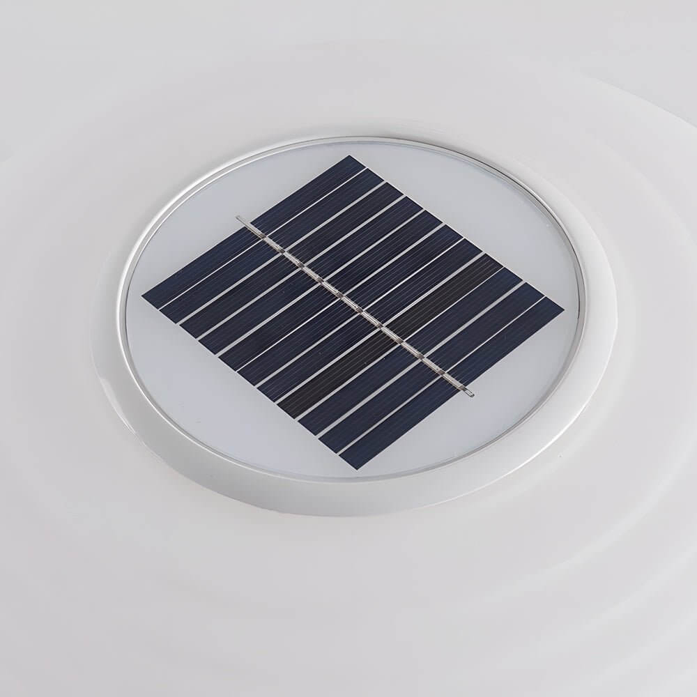 Gideon Elegant Solar LED Spiral Design PE Outdoor Post Lamp