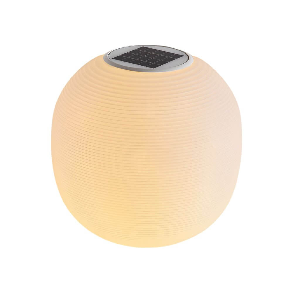 Gideon Elegant Solar LED Spiral Design PE Outdoor Post Lamp