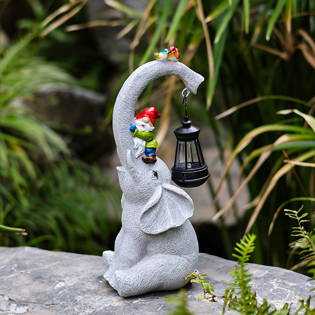 Frnce Solar Unique Animal Resin Outdoor Lights