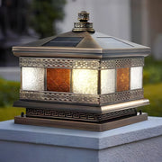 Thlia European Square Copper Outdoor Column Light