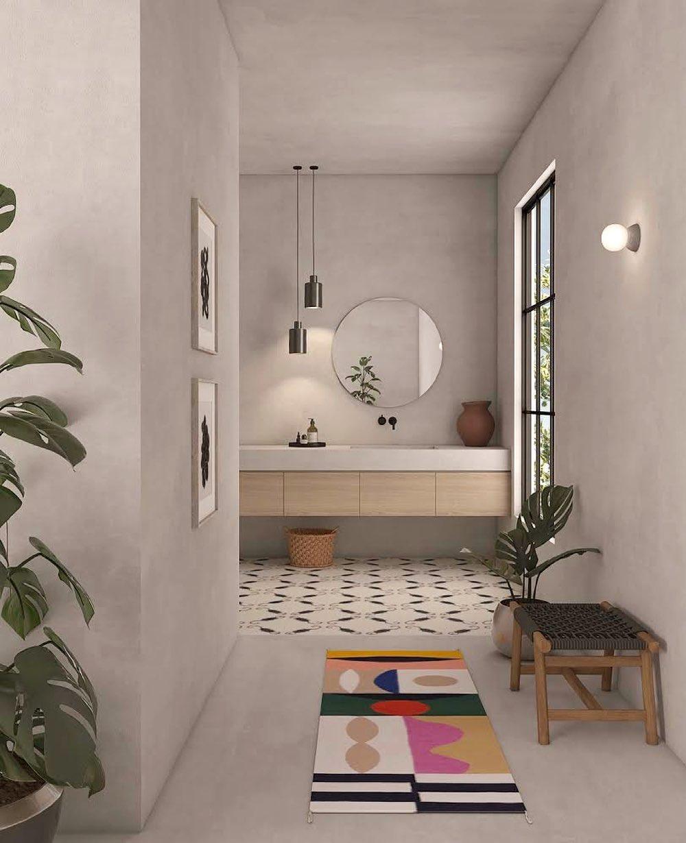 Lustra Wall Lamp Concrete Opal Glass-Neutral Decor