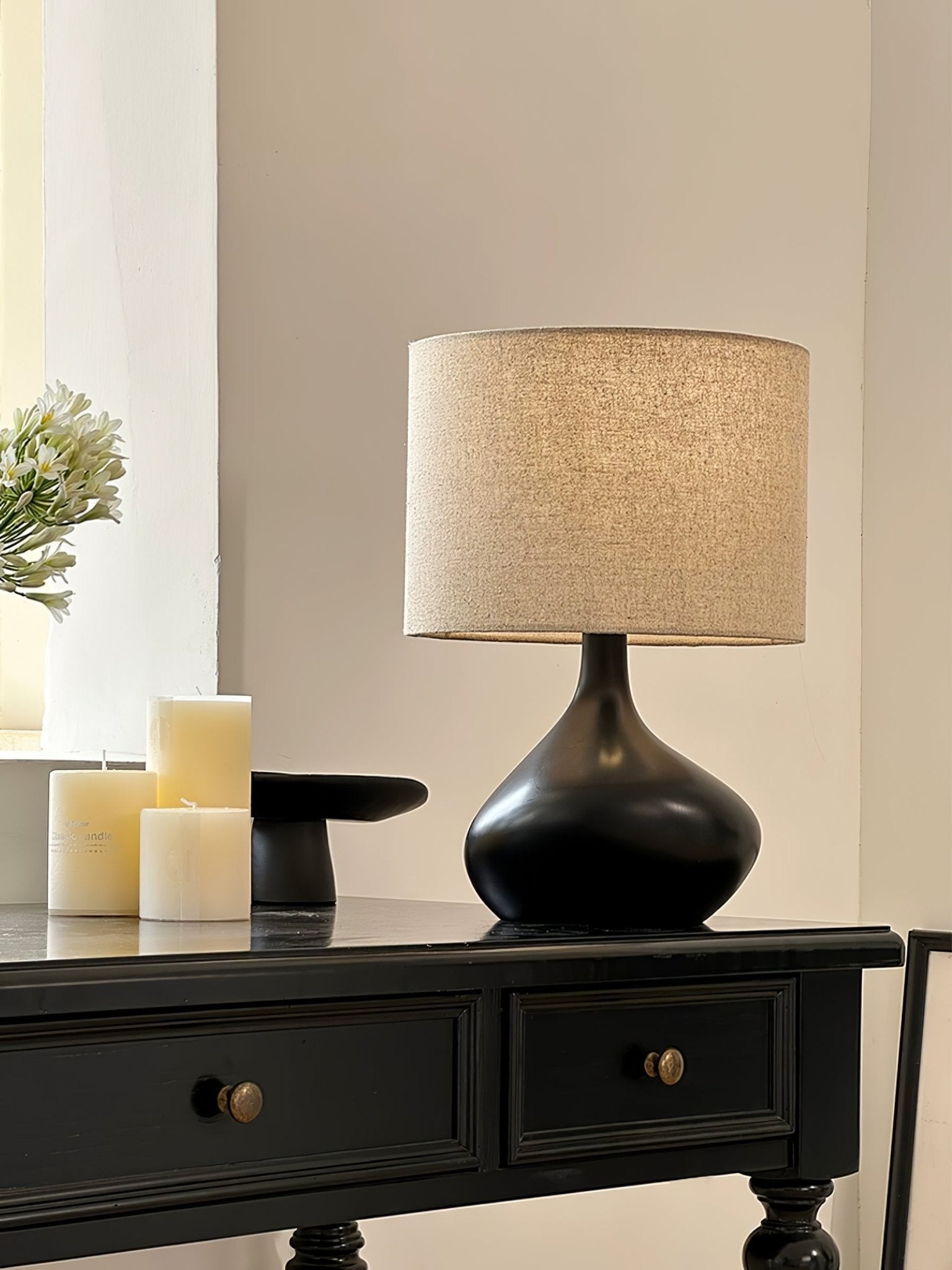Jean Modern Ceramics Table Lamp-Neutral Decor