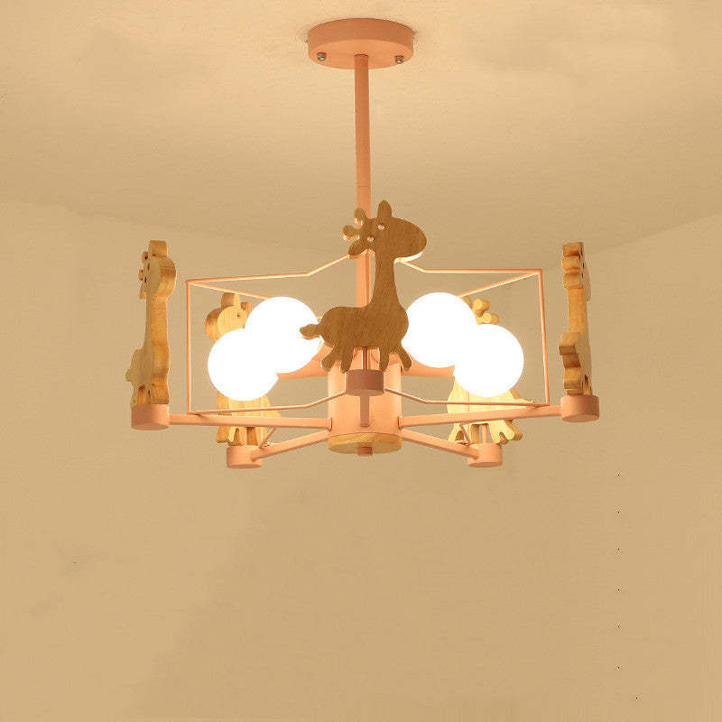 Arisha Giraffes LED Flush Mount Ceiling Light - Neutral Decor