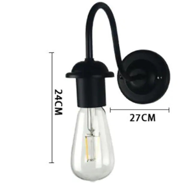 Silva Simple Retro Wrought Iron Wall Lamp for Garden - Neutral Decor
