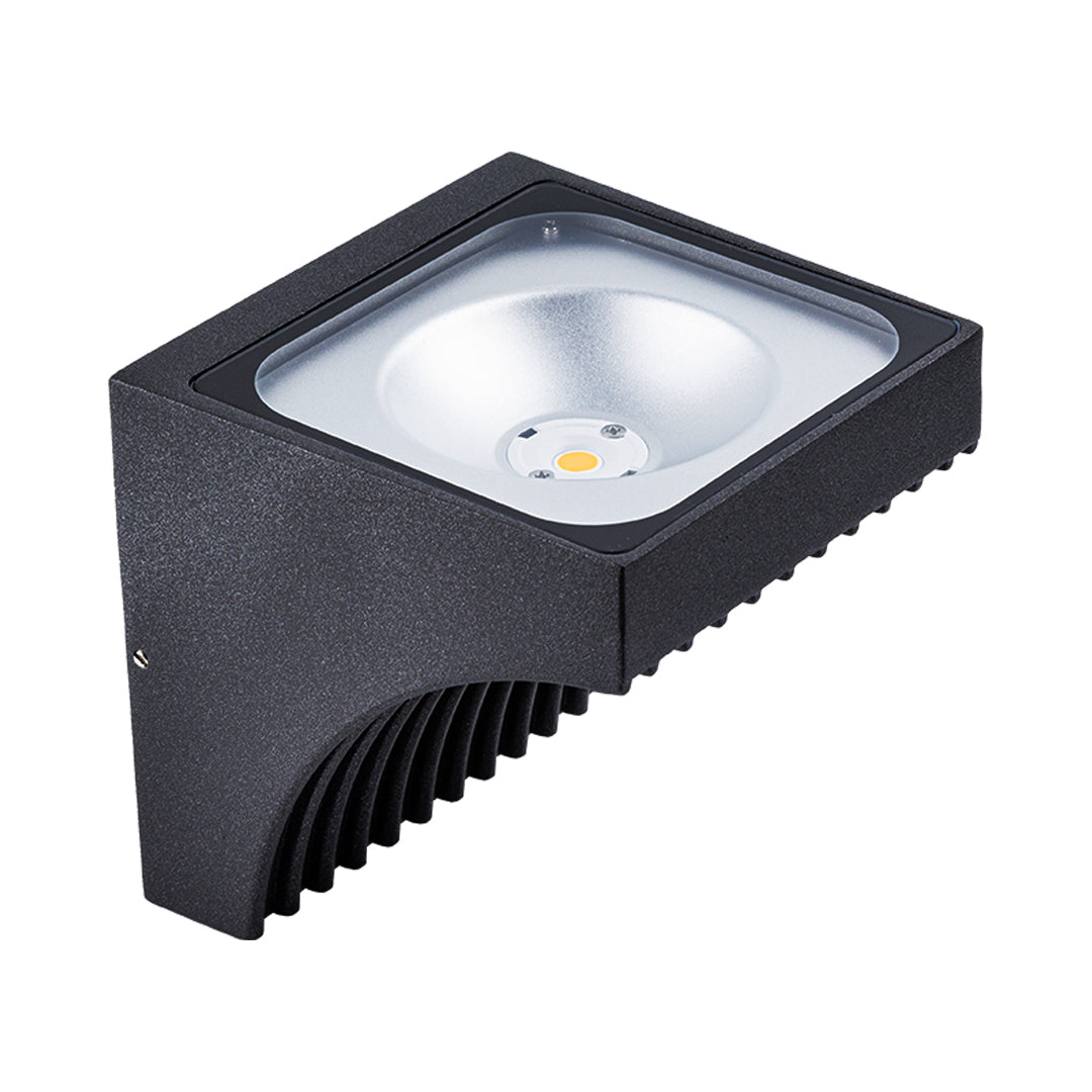 Harlan Industrial Minimalist Glass Outdoor Wall Light