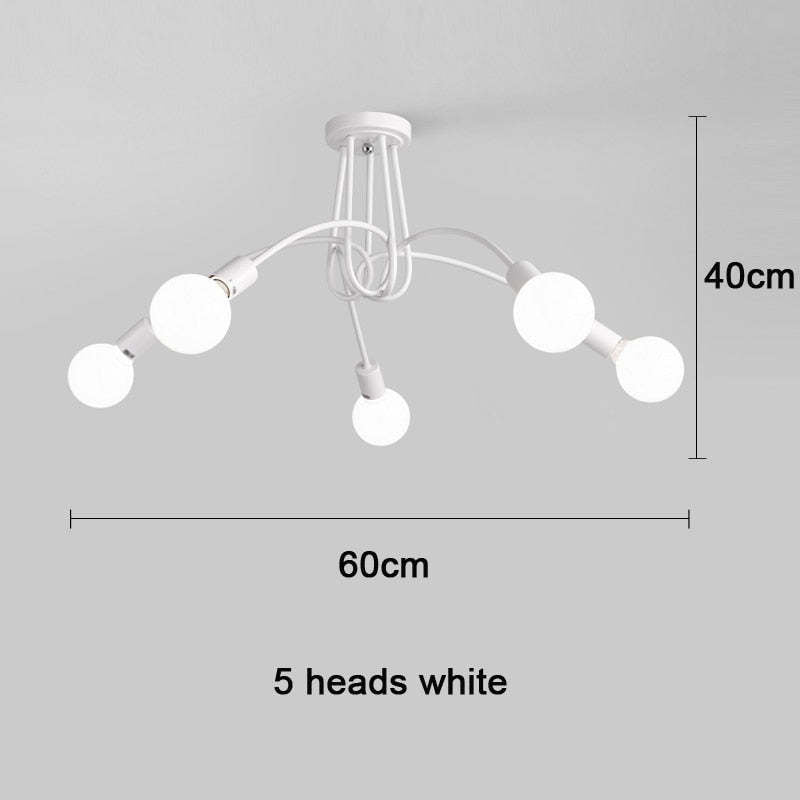 Arisha Modern Linear Curve Metal Ceiling Light, Dining Room/Living Room - Neutral Decor