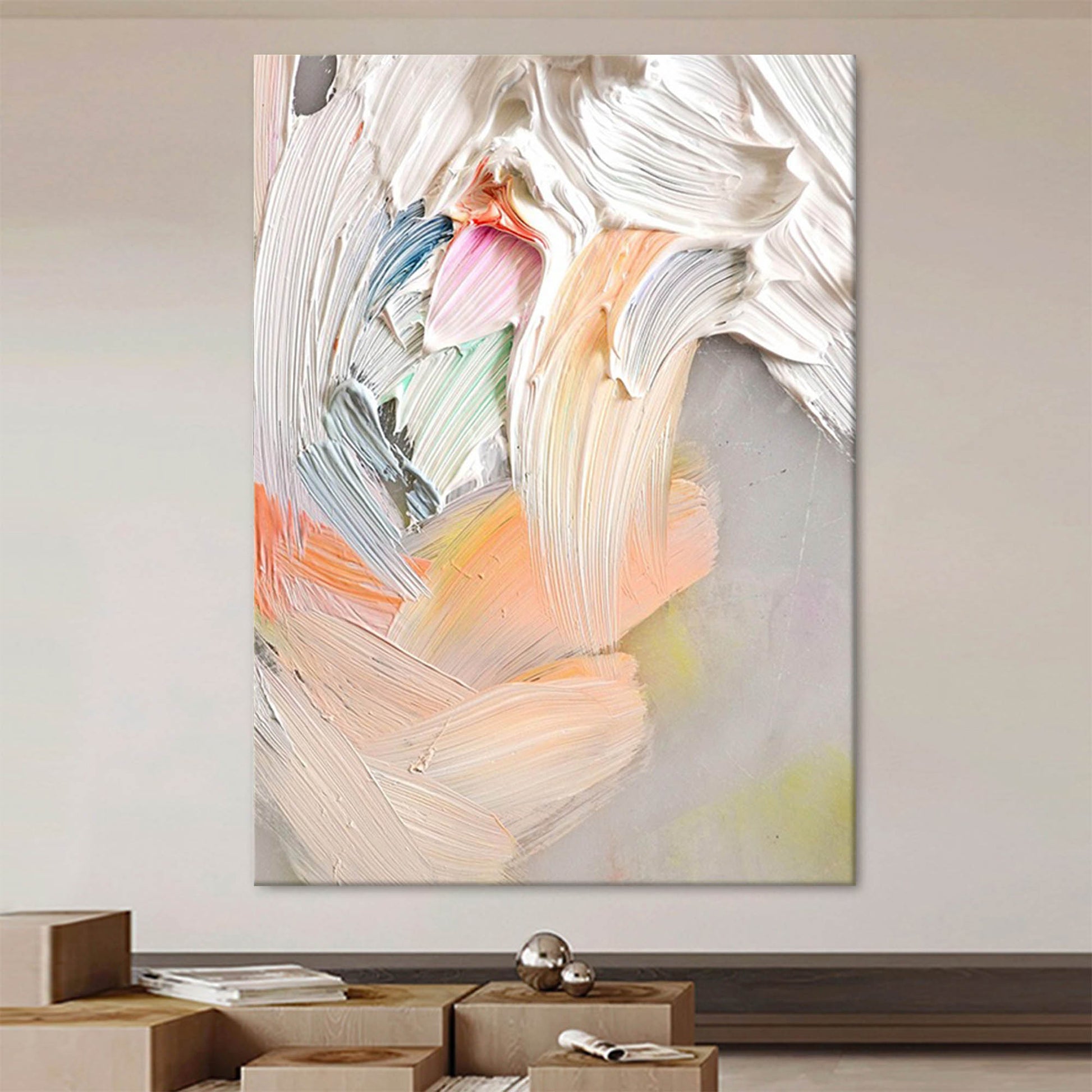 Abstract Canvas Art AB018 - Neutralighting