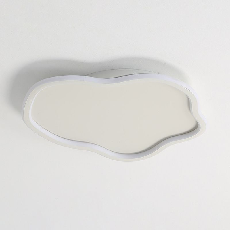 Arisha Modern Metal/Acrylic Flush Mount Ceiling Lights, White/Black - Neutral Decor