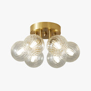 Valentina Modern Clear Bubble Glass Ceiling Light - Neutral Decor