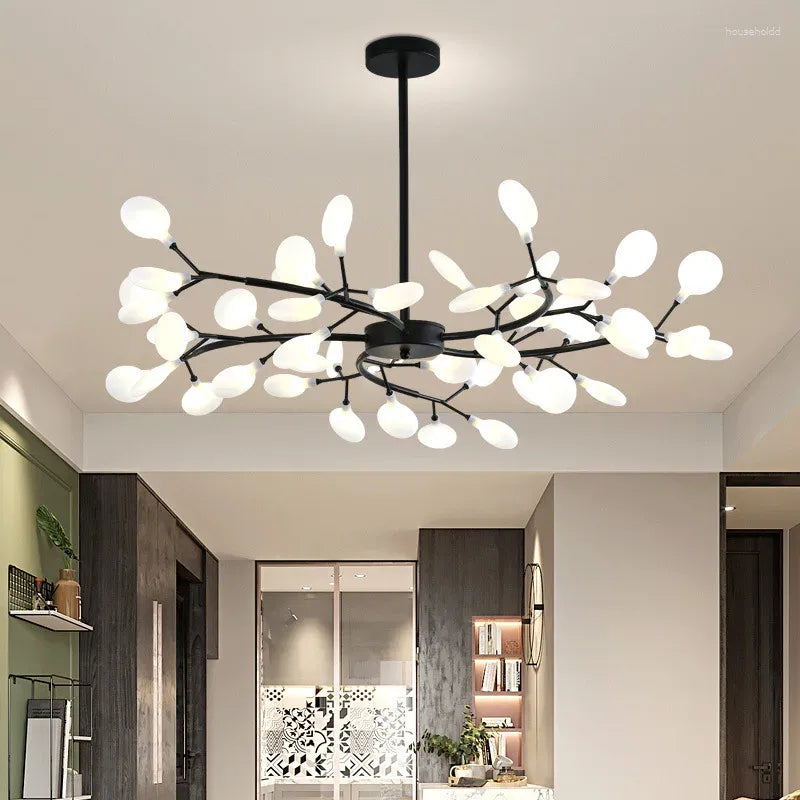 Olivia Unique Branch Firefly Sputnik Art Deco Chandelier - Neutral Decor