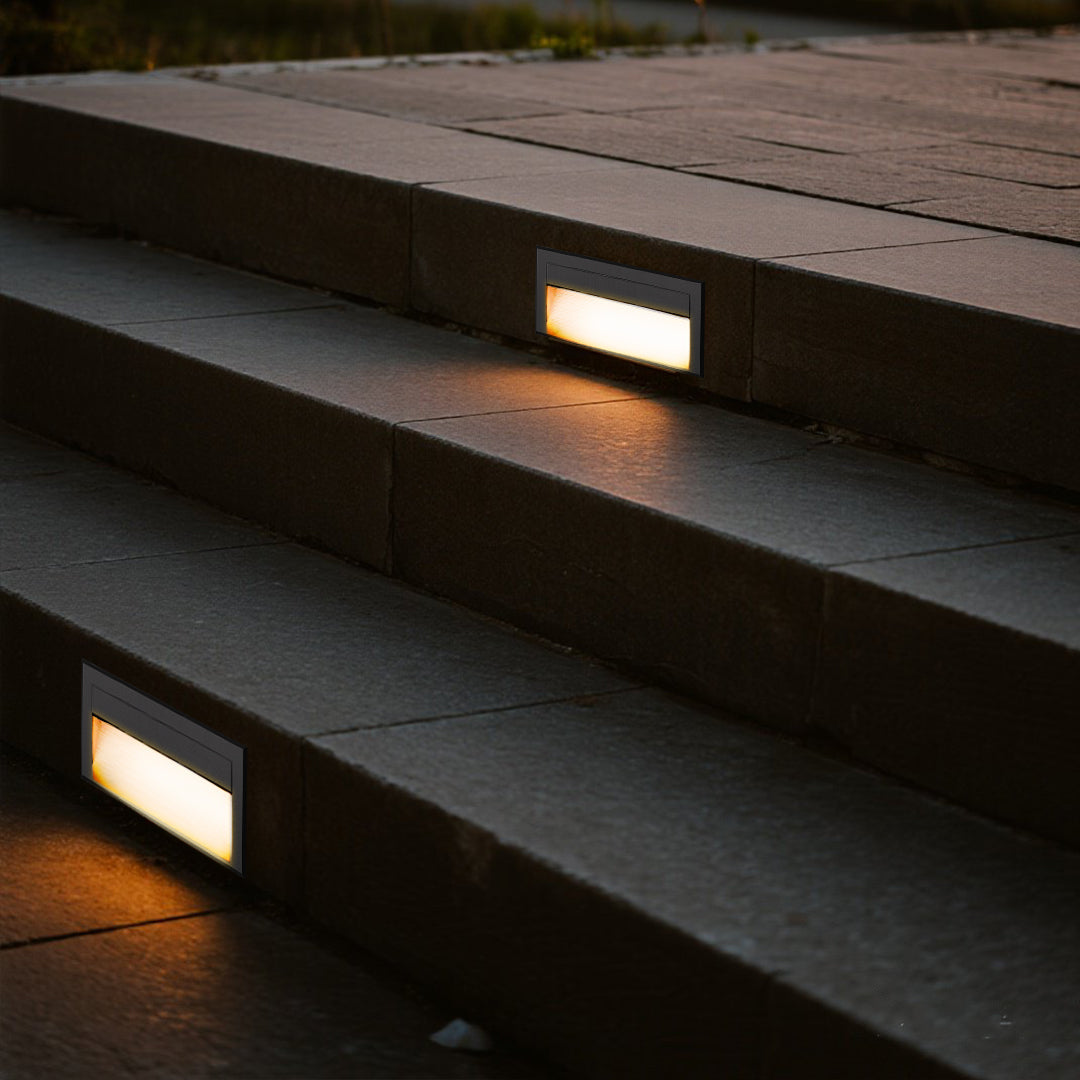 Morga Square Recessed Outdoor Step Lights