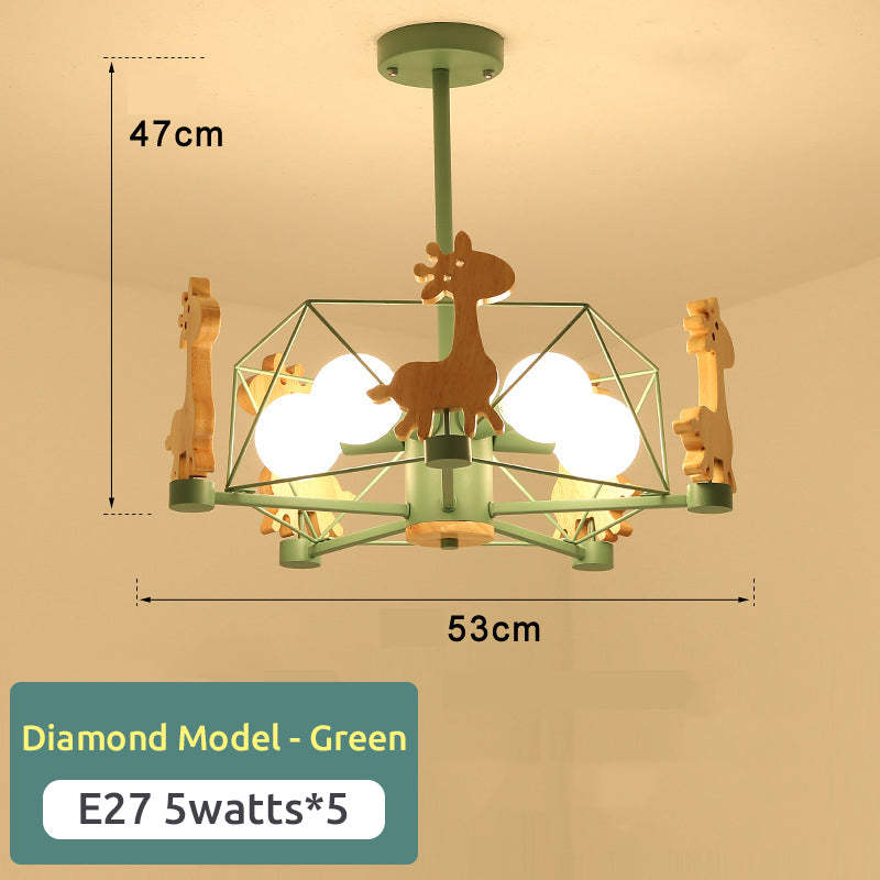 Arisha Giraffes LED Flush Mount Ceiling Light - Neutral Decor