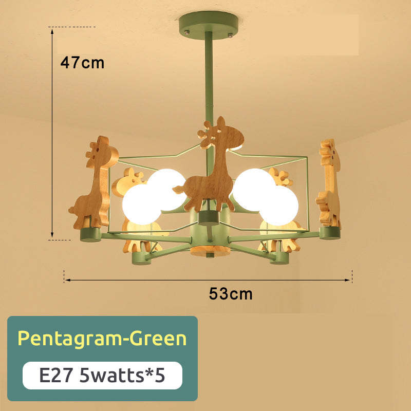 Arisha Giraffes LED Flush Mount Ceiling Light - Neutral Decor