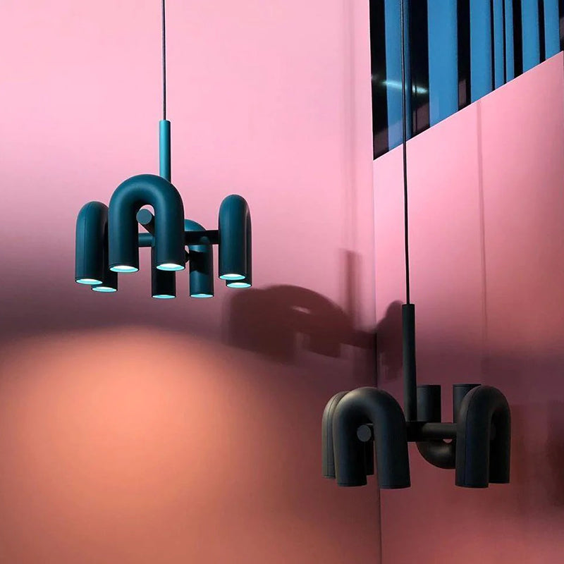 Arisha Modern Pendant Light Linear with 3 U-Shaped Light - Neutral Decor