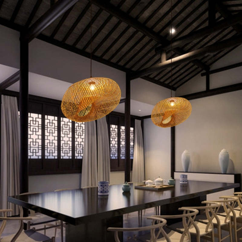 Ritta Bamboo Pendant Light - Neutral Decor