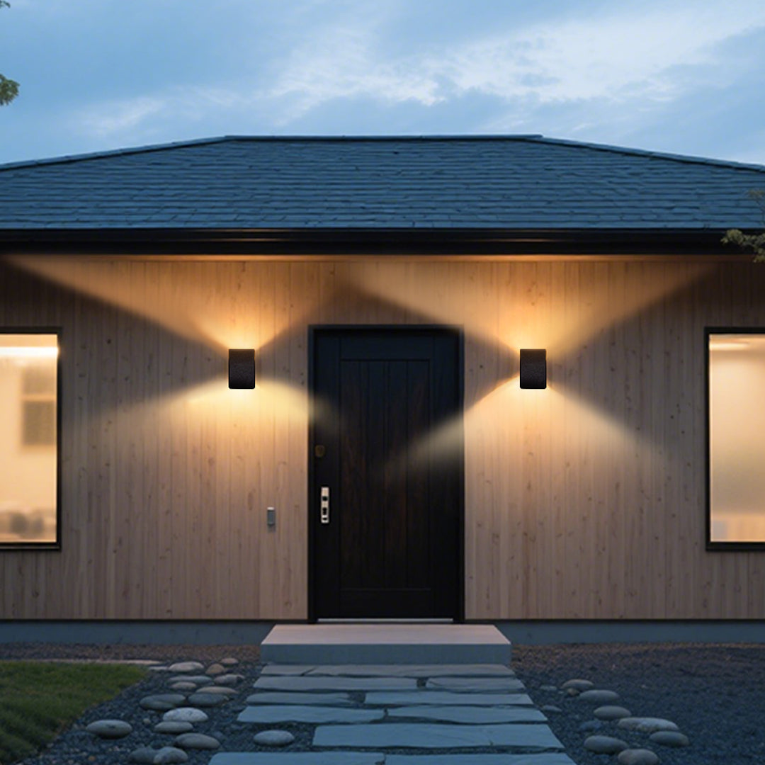 Halaay LED Waterproof Minimalist Glass Outdoor Wall Lights