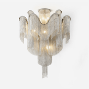 Luminous Cascade Chain Ceiling Light-Neutral Decor