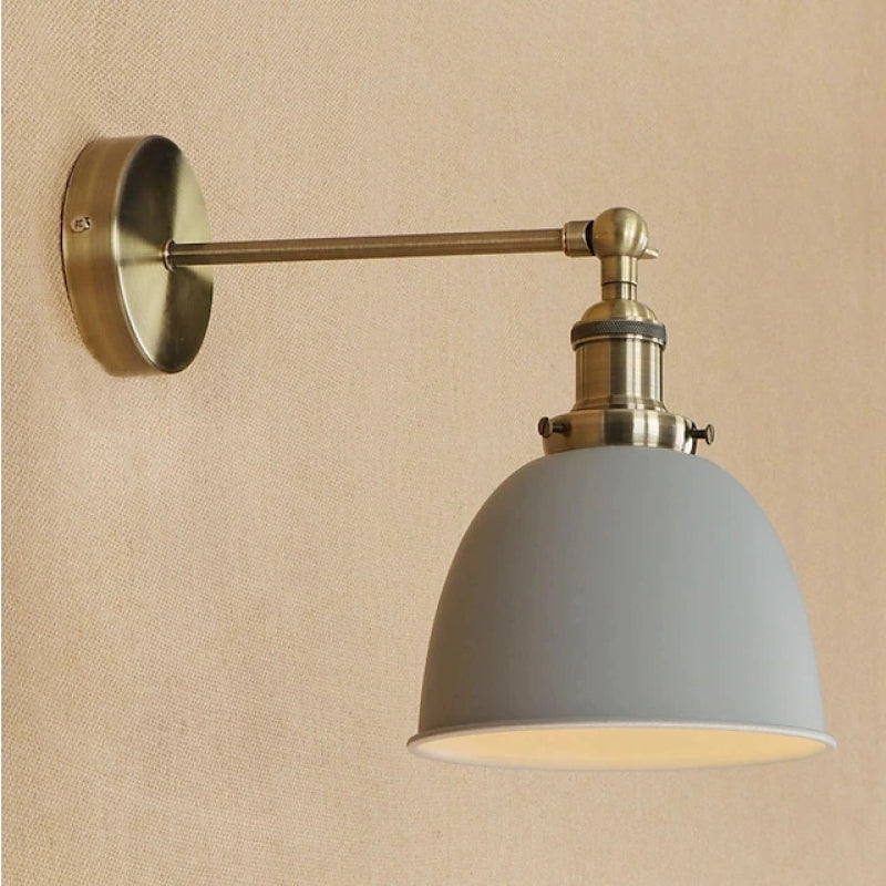 Epoch Hanging Wall Lamp Retro/Vintage, Metal/LED, Black/White/Gray, Bedroom - Neutral Decor
