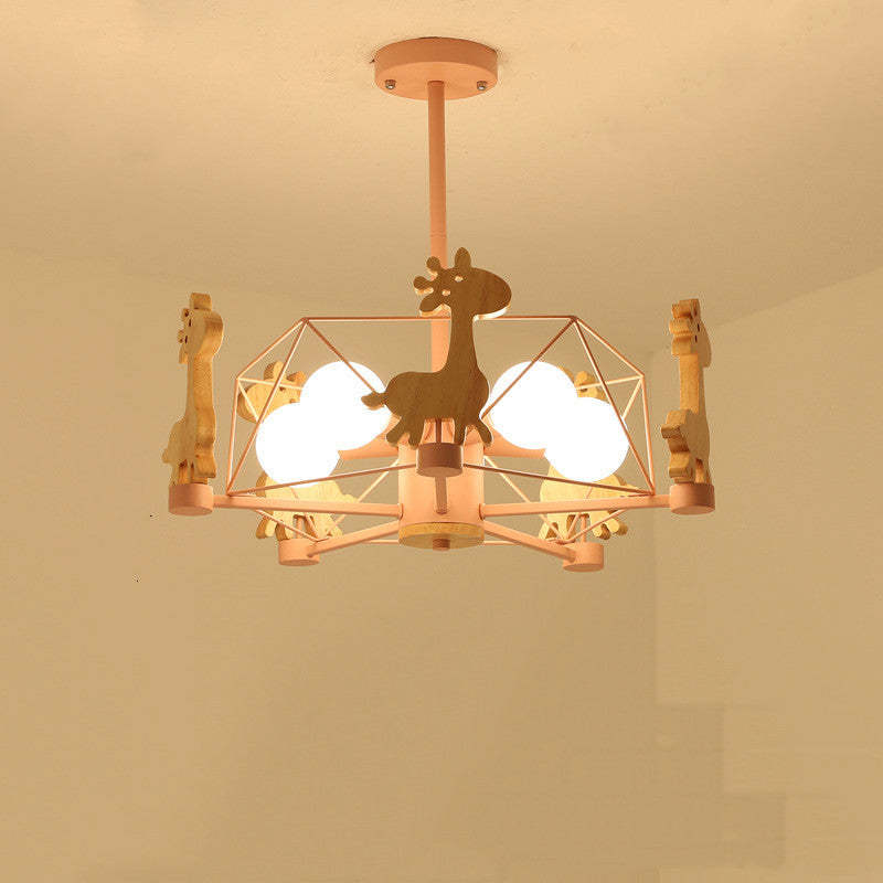 Arisha Giraffes LED Flush Mount Ceiling Light - Neutral Decor