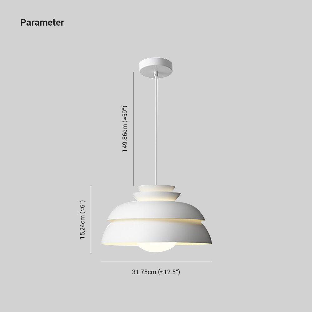 Valentina Modern White Pendant Light, Metal - Neutral Decor