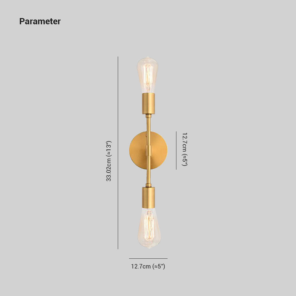 Silva Modern Minimalist Wall Lamp, Metal, Black/Silver/Gold, Bathroom - Neutral Decor