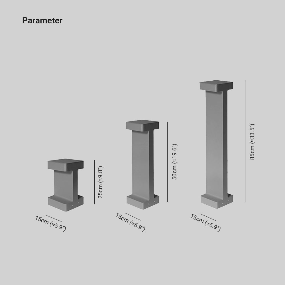 Ray Modern Metal T-Shaped Solar Outdoor Path Light, Black - Neutral Decor