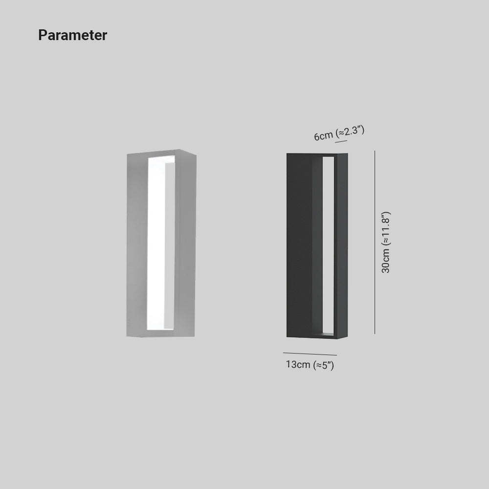 Ray Modern Hollow Outdoor Wall Lamp, Black/White - Neutral Decor