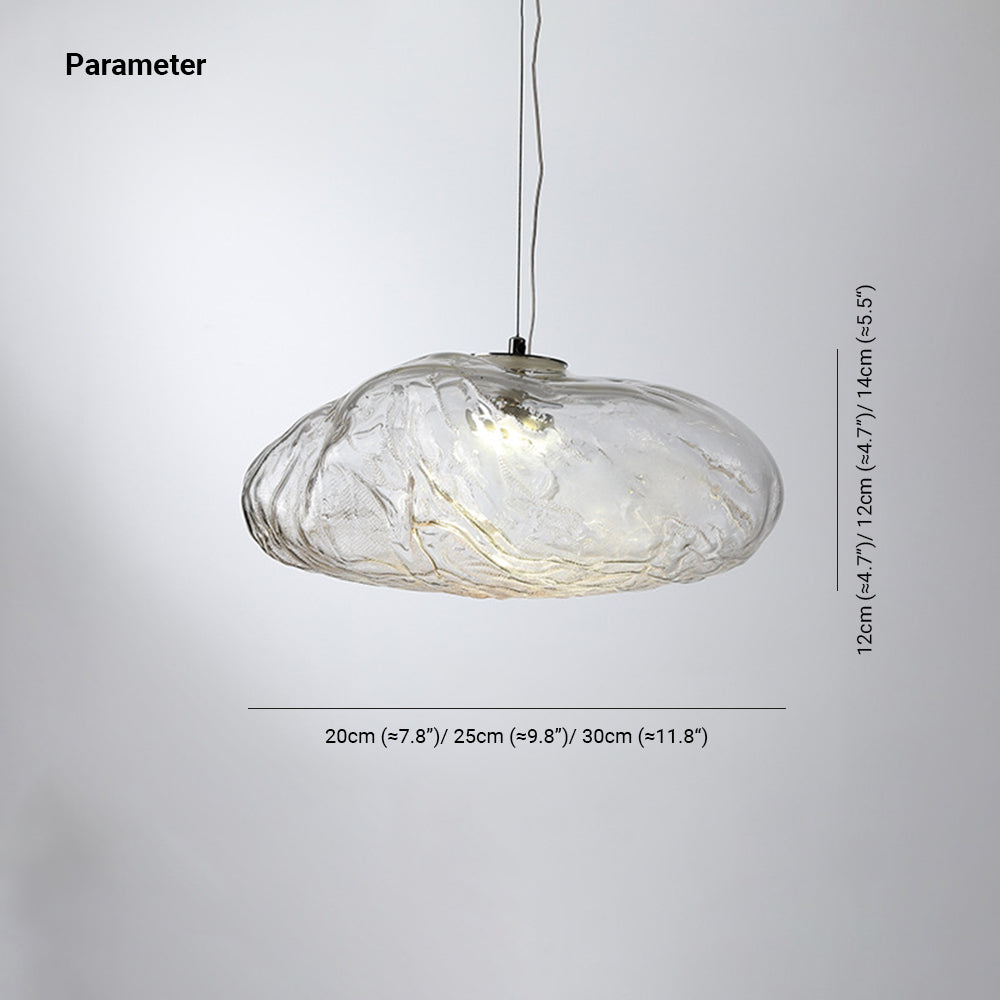 Avi Minimalist Spherical Glass Pendant Light, 3 Colour - Neutral Decor