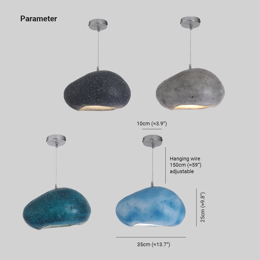 Avi Wabi Sabi Bread Shape Pendant Light, 4 Color - Neutral Decor
